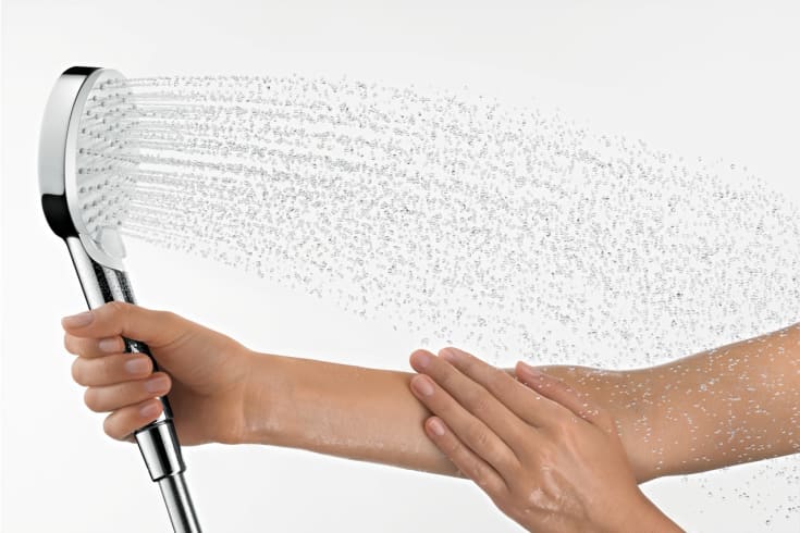 Hansgrohe Crometta Vario håndbruser, vandbesparende, krom/hvid