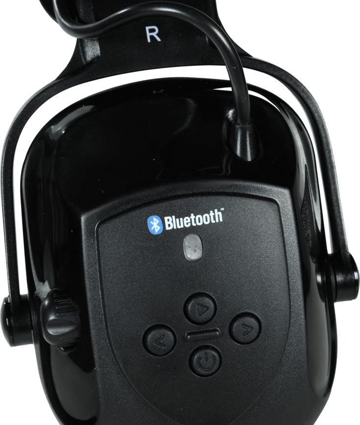 OX-ON BT1 Comfort hørselvern med bluetooth, svart/röd