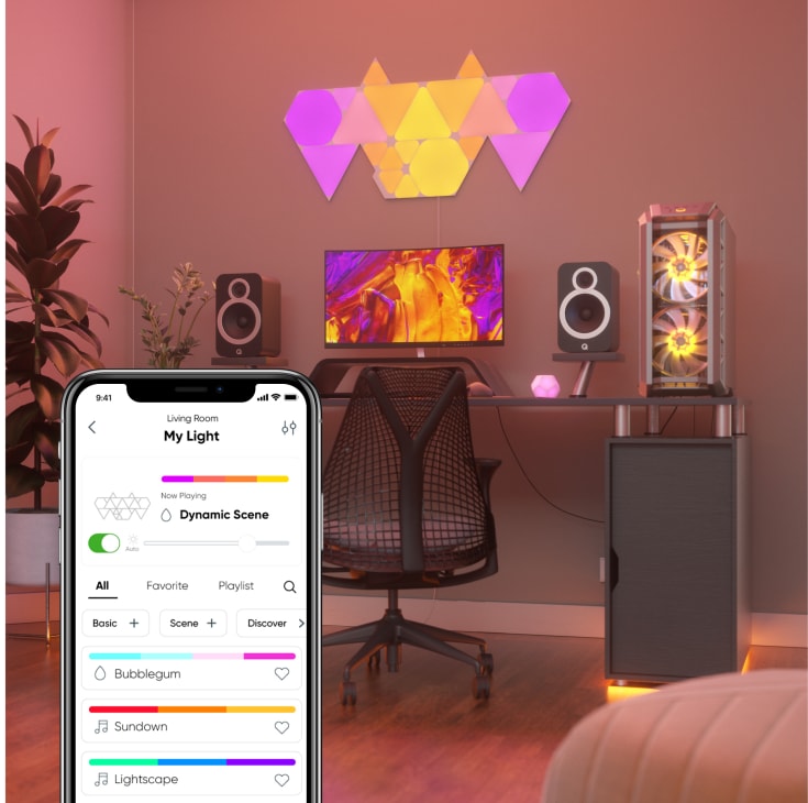 Nanoleaf Shapes Triangles, startpakke med 15 paneler