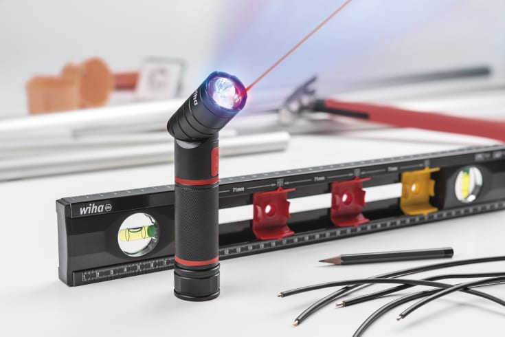 Wiha ficklampa med laser och UV-ljus
