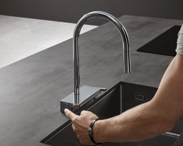 Hansgrohe Aquno Select M81 köksblandare, utdragbar pip, krom