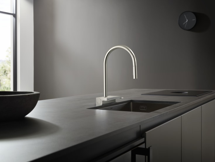 Hansgrohe Aquno Select M81 kjøkkenarmatur, uttrekkbar tut, stål