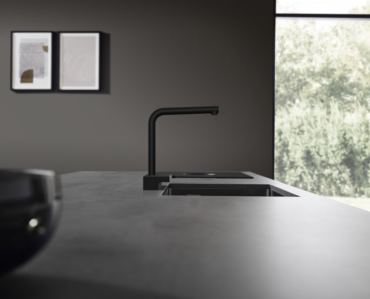 Hansgrohe Aquno Select M81 köksblandare, utdragbar pip, matt svart
