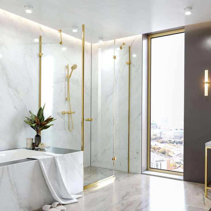 Hansgrohe Isiflex dusjslange, 1,25 meter, gull