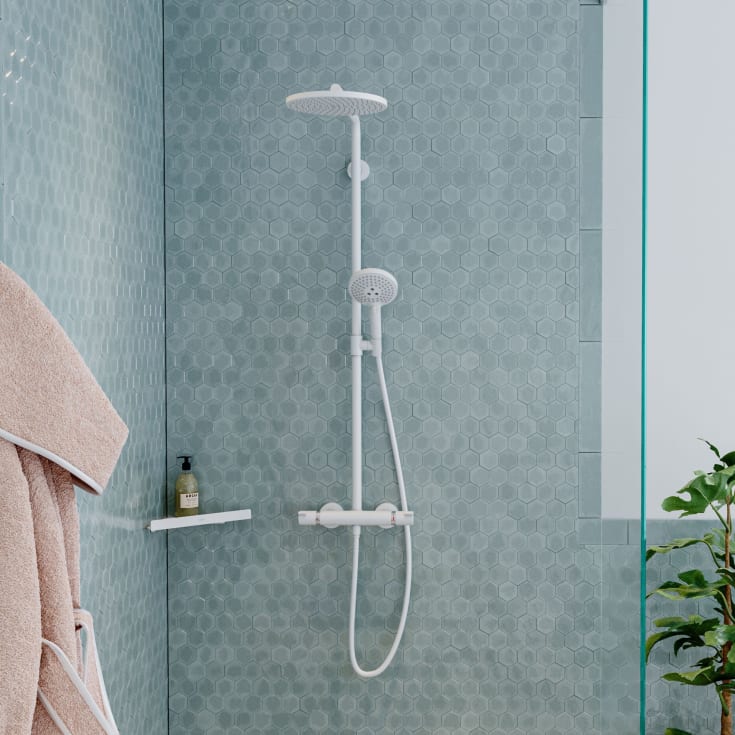 Hansgrohe Croma Select S 280 brusesæt, vandbesparende, mat hvid