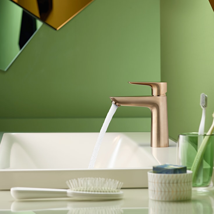 Hansgrohe Talis E 110 tvättställsblandare, borstad brons