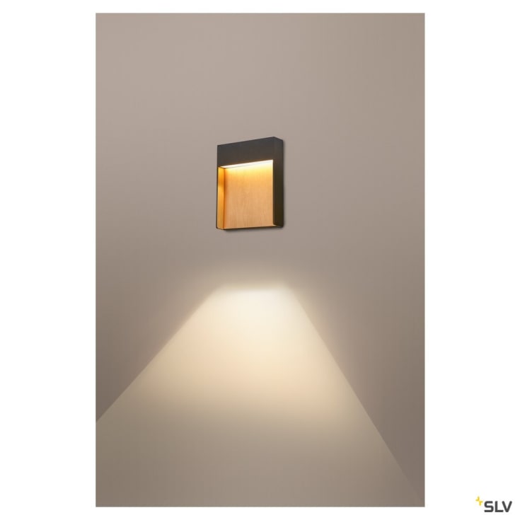 SLV Flatt LED væglampe til påbygning, 3000K