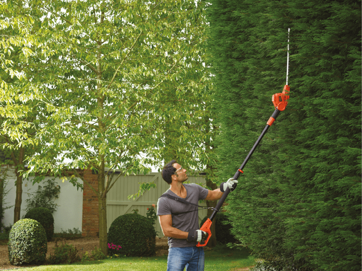 Black & Decker hekksaks 55 cm, på skaft, 230 volt