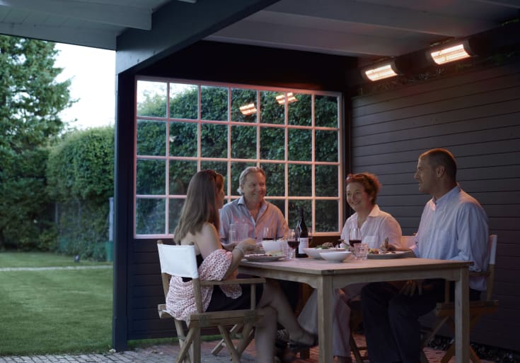Solamagic S1 Premium 1400W infrarød terrassevarmer, titanium