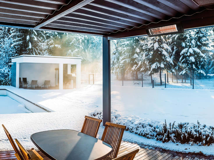 Solamagic S1 Premium 1400W infrarød terrassevarmer, antrasitt