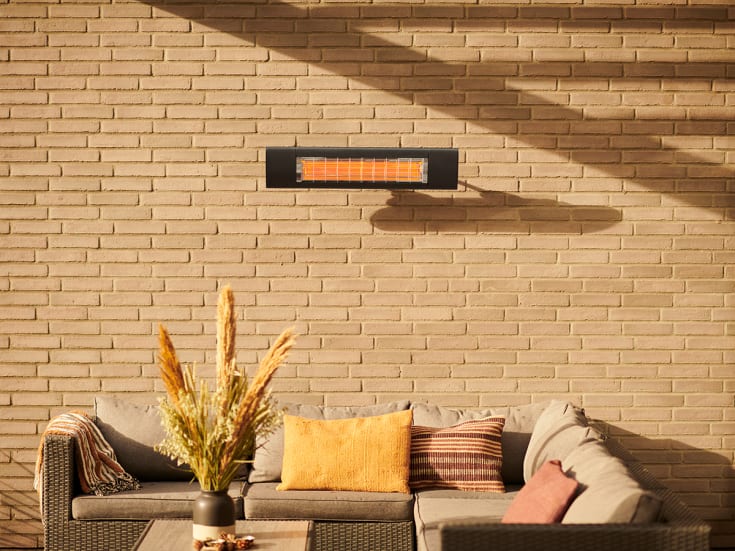 Solamagic S1 Premium 2000W infrarød terrassevarmer, antrasitt