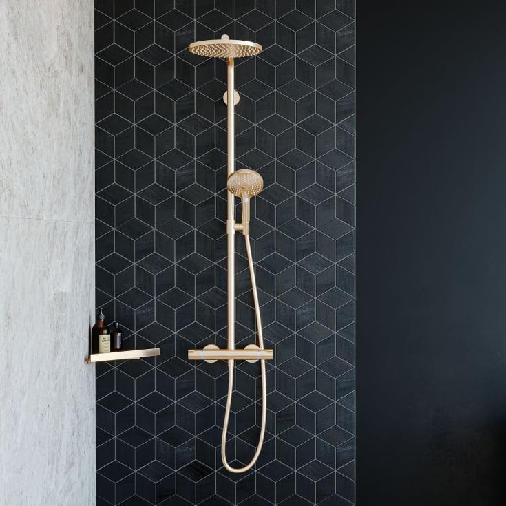 Hansgrohe Raindance Select S 240 Powderrain duschset, borstad brons
