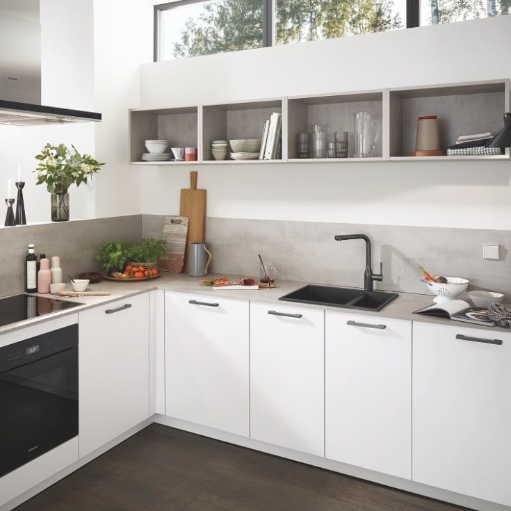 Grohe K500 diskbänk, 55,5x46 cm, svart