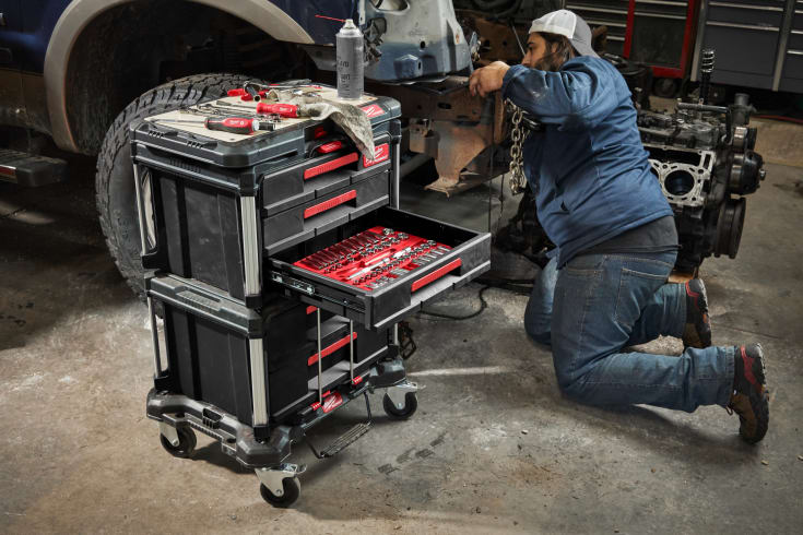 Milwaukee Packout skuffeboks, med 2 skuffer