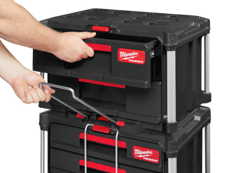 Milwaukee Packout skuffeboks, med 2 skuffer