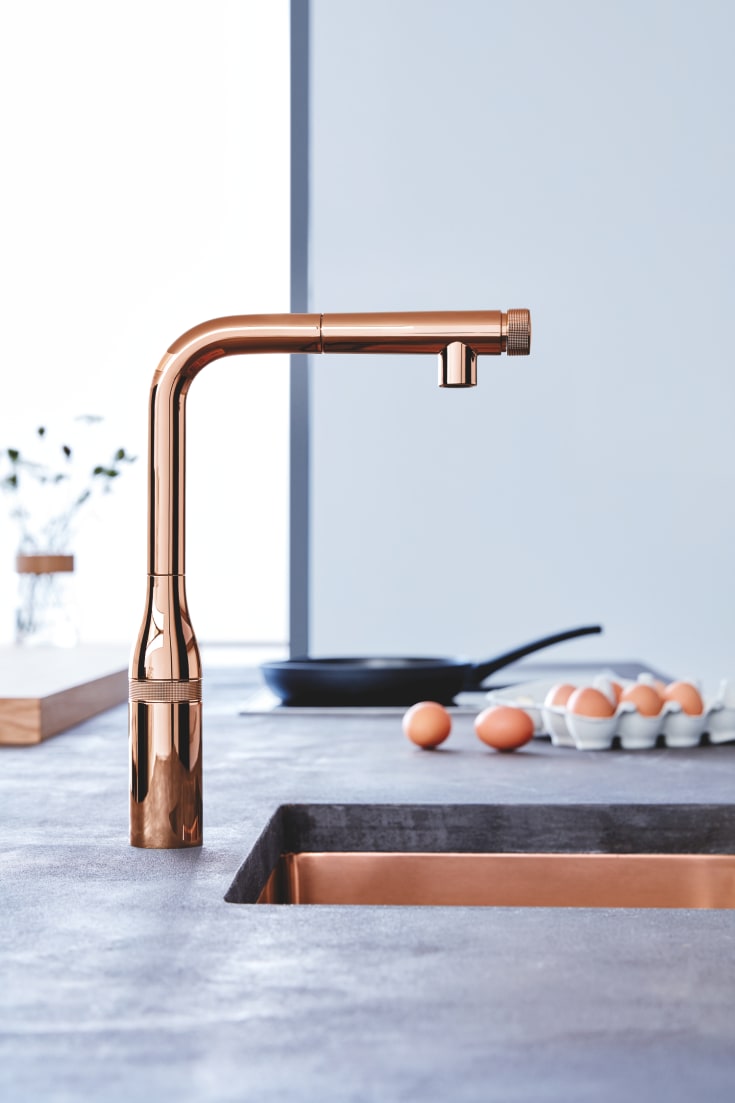 Grohe Essence Smartcontrol köksblandare, koppar