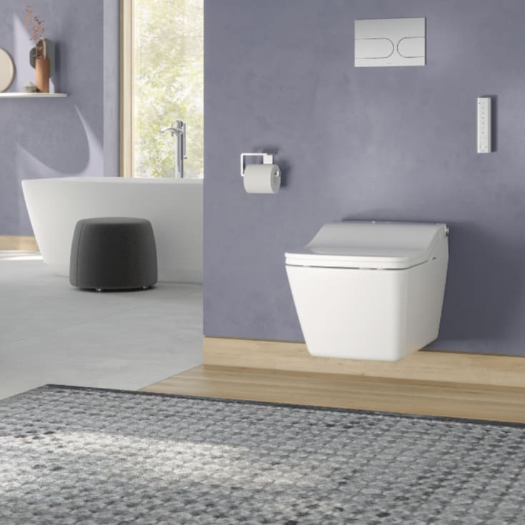 Toto Washlet SW dusjtoalett, uten skyllekant, rengjøringsvennlig, hvit