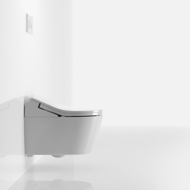 Toto Washlet RXe douchetoilet, uden skyllekant, rengøringsvenlig, hvid