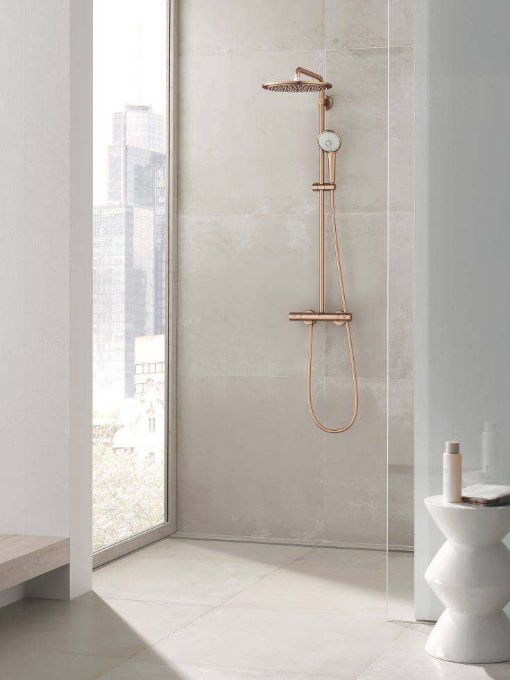 Grohe Euphoria XXL 310 duschset, borstad koppar