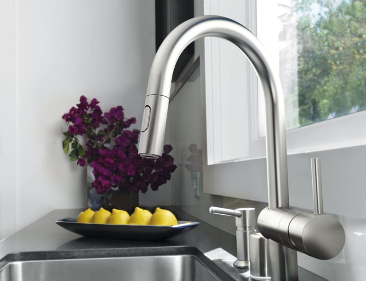 Grohe Minta kjøkkenarmatur, uttrekkbar tut, stål