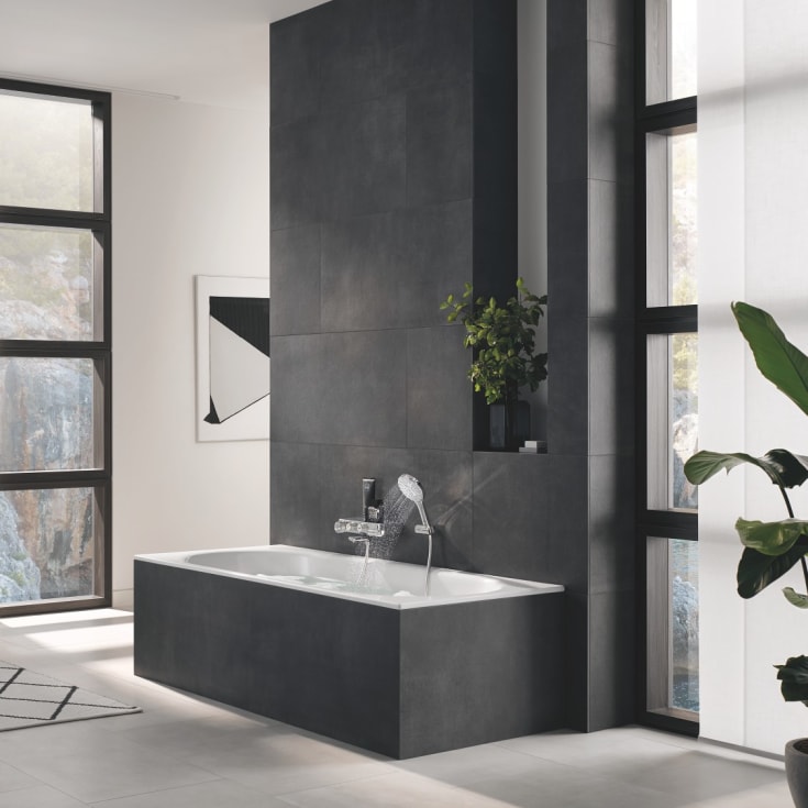 Grohe Rainshower SmartActive 130 brusesæt, vandbesparende, krom