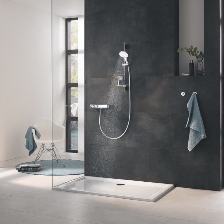 Grohe Rainshower Smartactive 130 dusjsett, hvit
