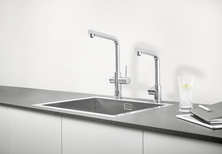Grohe Blue Professional köksblandare, kylt vatten, kolsyrat vatten, krom