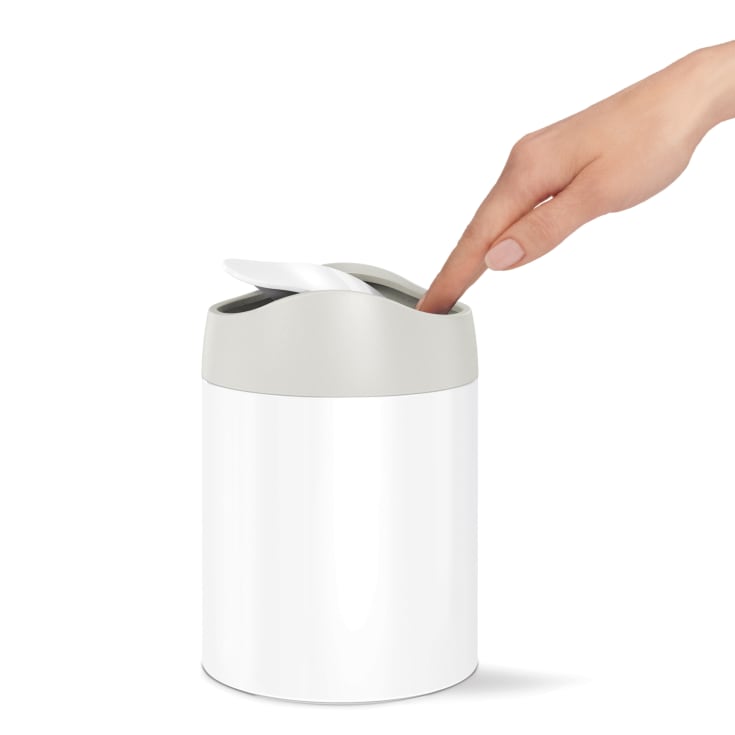 Simplehuman toiletspand, 1,5 liter, hvid