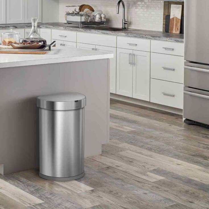 Simplehuman affaldsspand, 45 liter, sensor, børstet stål