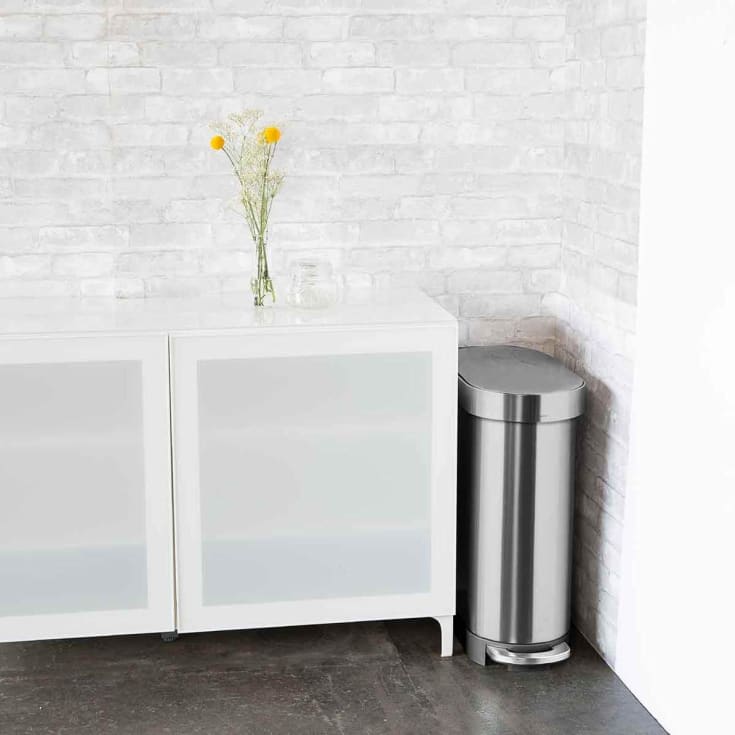Simplehuman affaldsspand, 45 liter, pedal, børstet stål