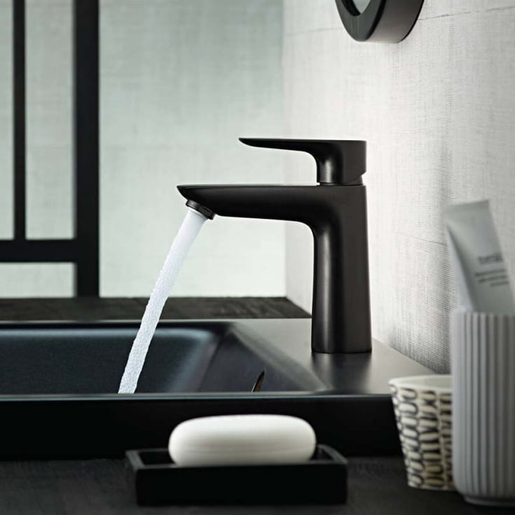 Hansgrohe Talis E 110 tvättställsblandare, matt svart