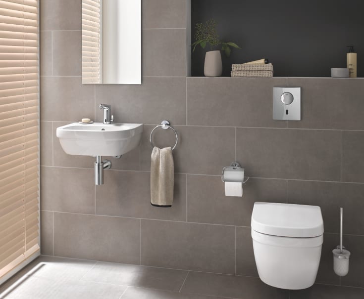 Grohe Eurosmart Cosmopolitan tvättställsblandare, beröringsfri, krom