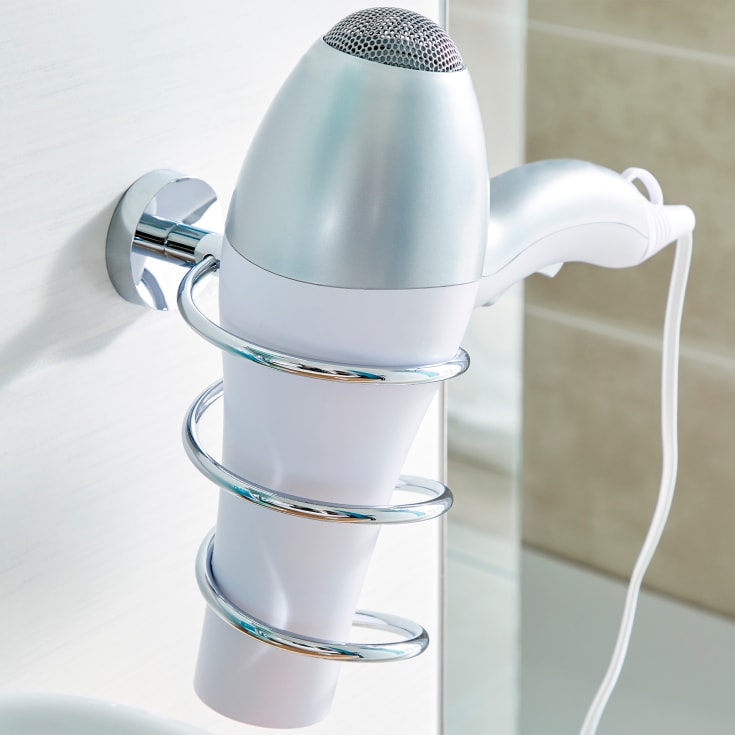 Tesa Smooz holder til føntørrer, krom