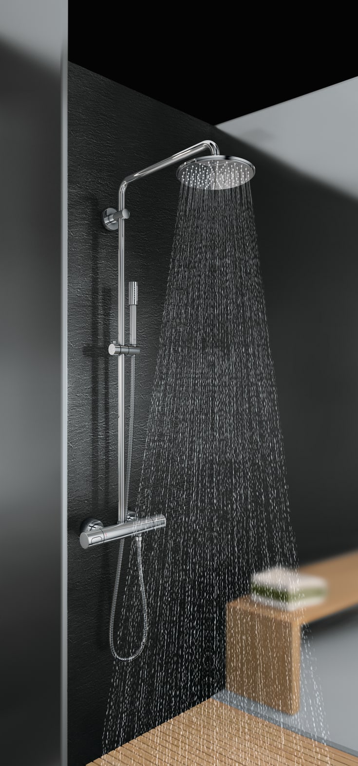 Grohe Rainshower System 210 duschset, krom