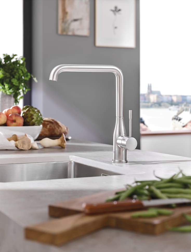 Grohe Essence köksblandare, stål