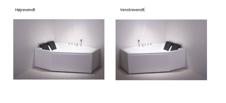 MaXXwell Firenze badekar m/armatur, 171x115 cm