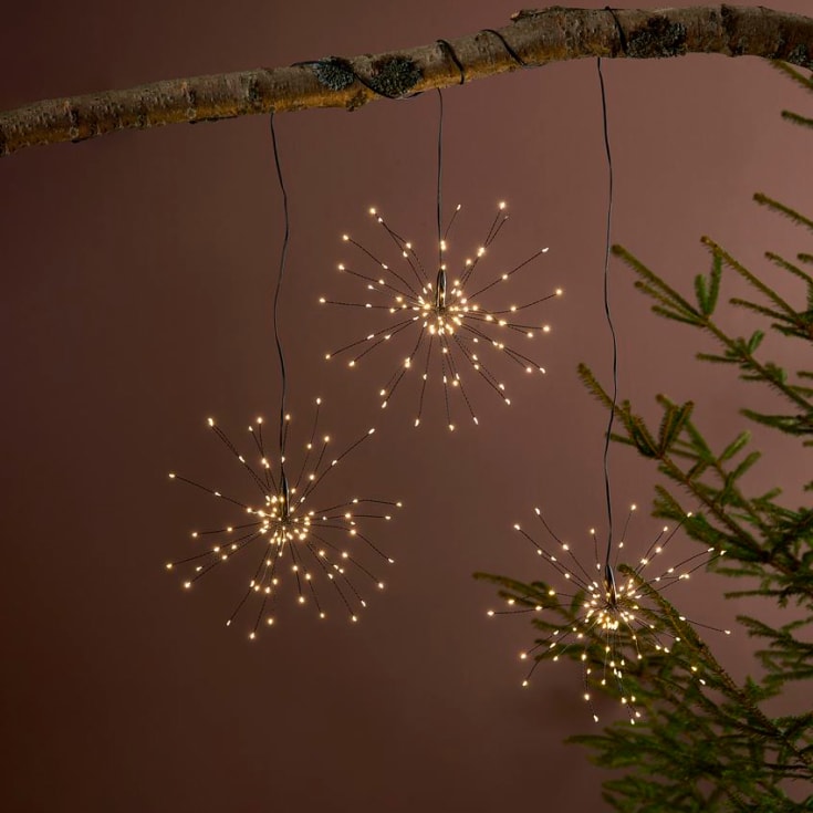 6 stk Markslöjd Meteor LED julependler
