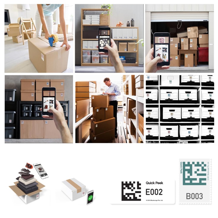 Bluelounge Quick Peek - Smart Storage Labels 100-pack