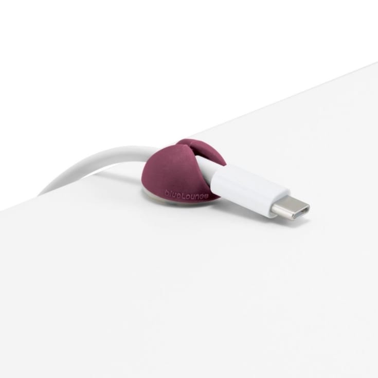 Bluelounge CableDrop Mini Ombre rouge - 9-pack
