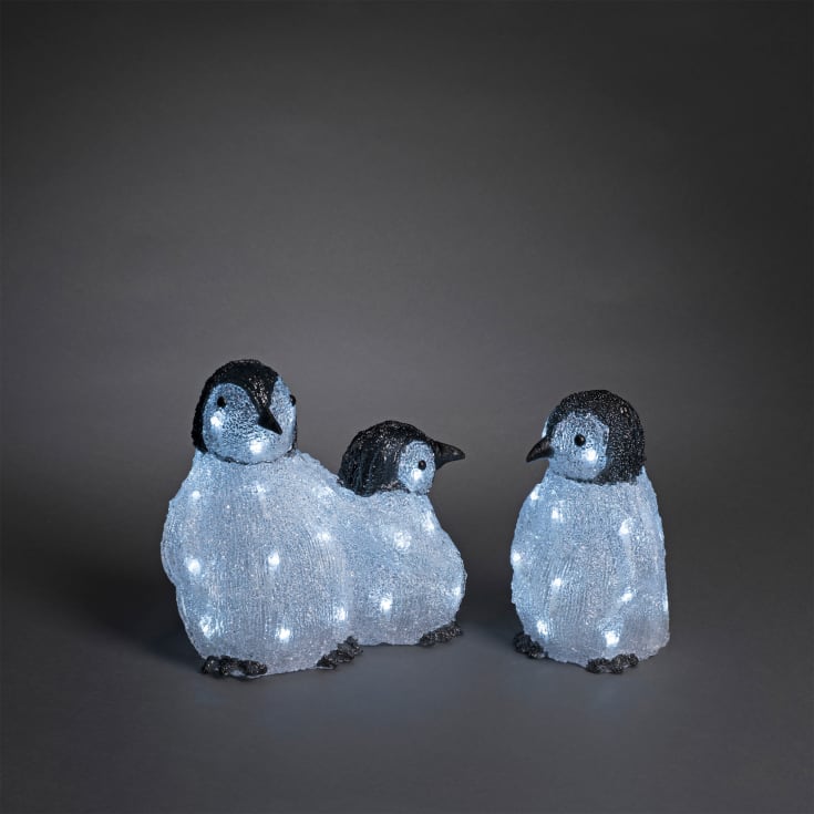 Konstsmide pingvin familie