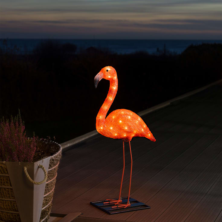 Konstsmide LED haveflamingo, 70 cm