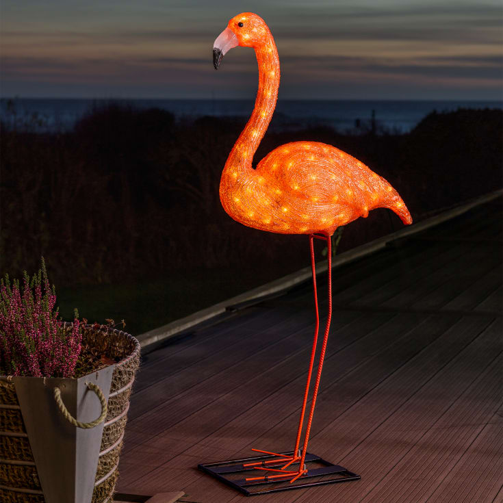 Konstsmide LED haveflamingo, 110 cm