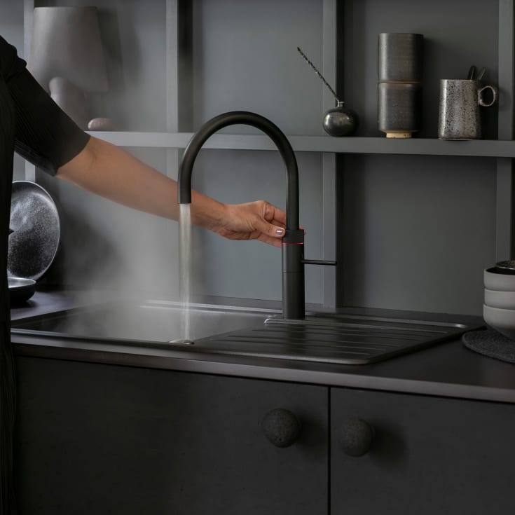 Quooker Fusion Round køkkenarmatur, sort