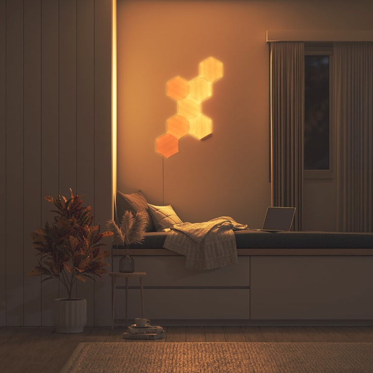 Nanoleaf Elements Wood, utvidelsespakke med 3 paneler