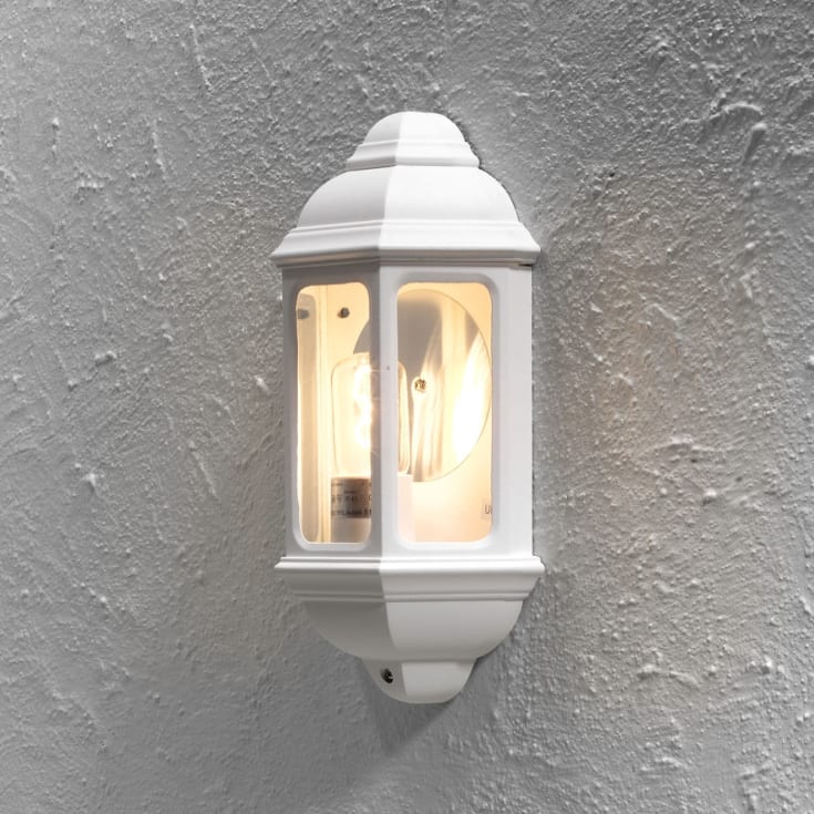 Konstsmide Cagliari vägglampa utomhus, vit
