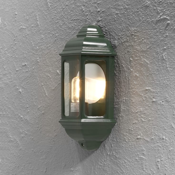 Konstsmide Cagliari vägglampa utomhus, grön