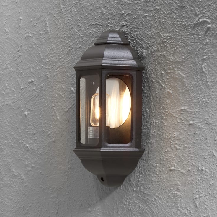 Konstsmide Cagliari vägglampa utomhus, svart