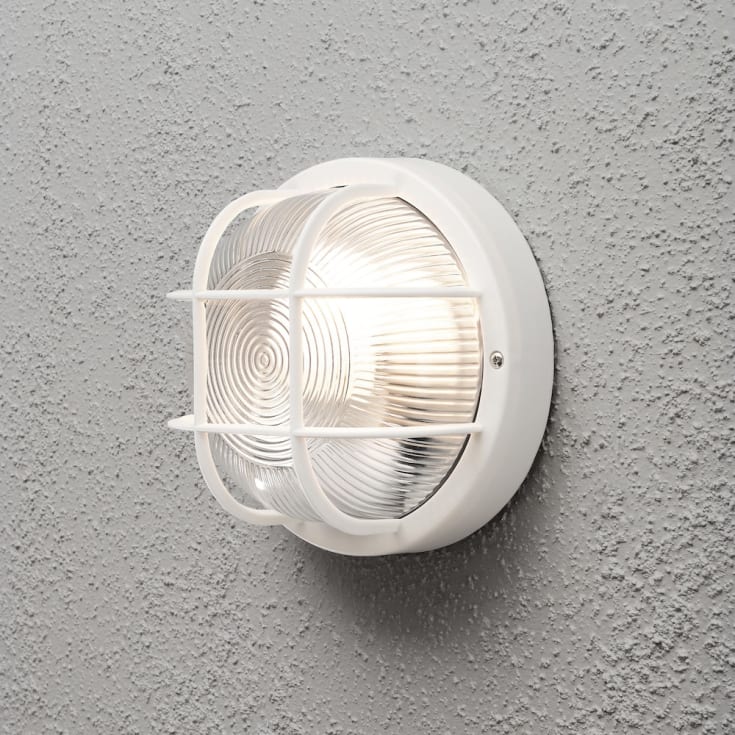 Konstsmide Mantova vägglampa utomhus, vit