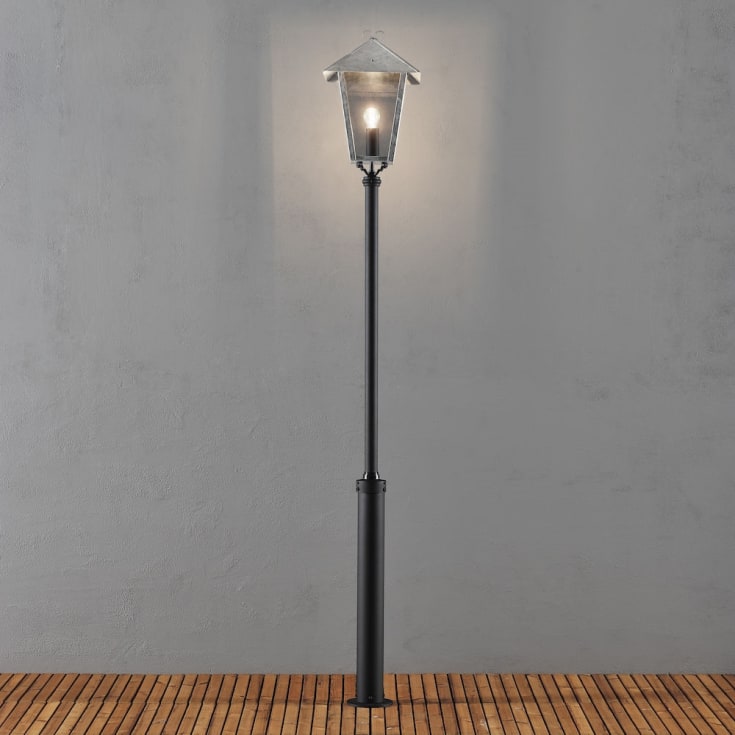 Konstsmide Benu parklampe, galvanisert stål
