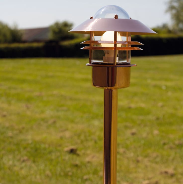 Nordlux Blokhus trädgårdslampa, koppar